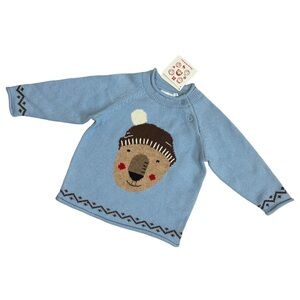 Hanna Andersson Wool Blend Bear Sweater Size 80 cm/10-24 months